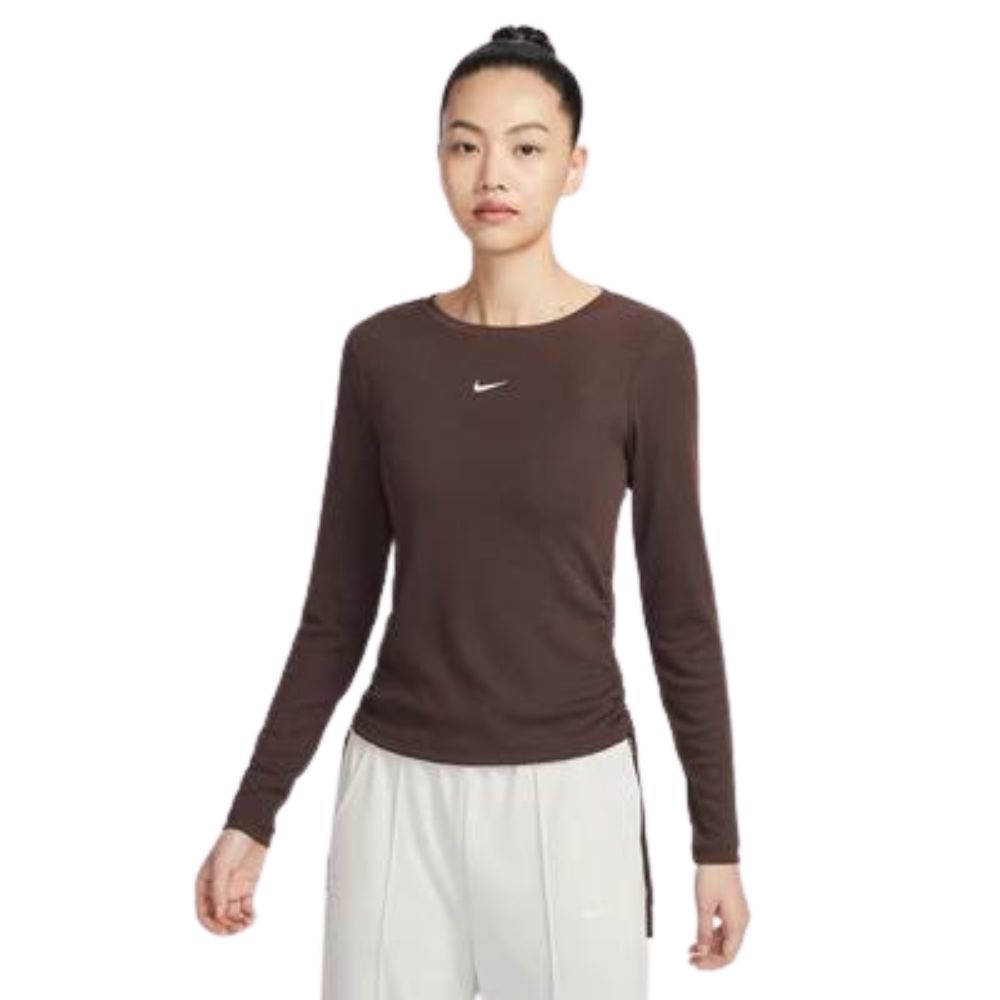 Nike T-Shirt Tight-Fit Para Damas Color Marron