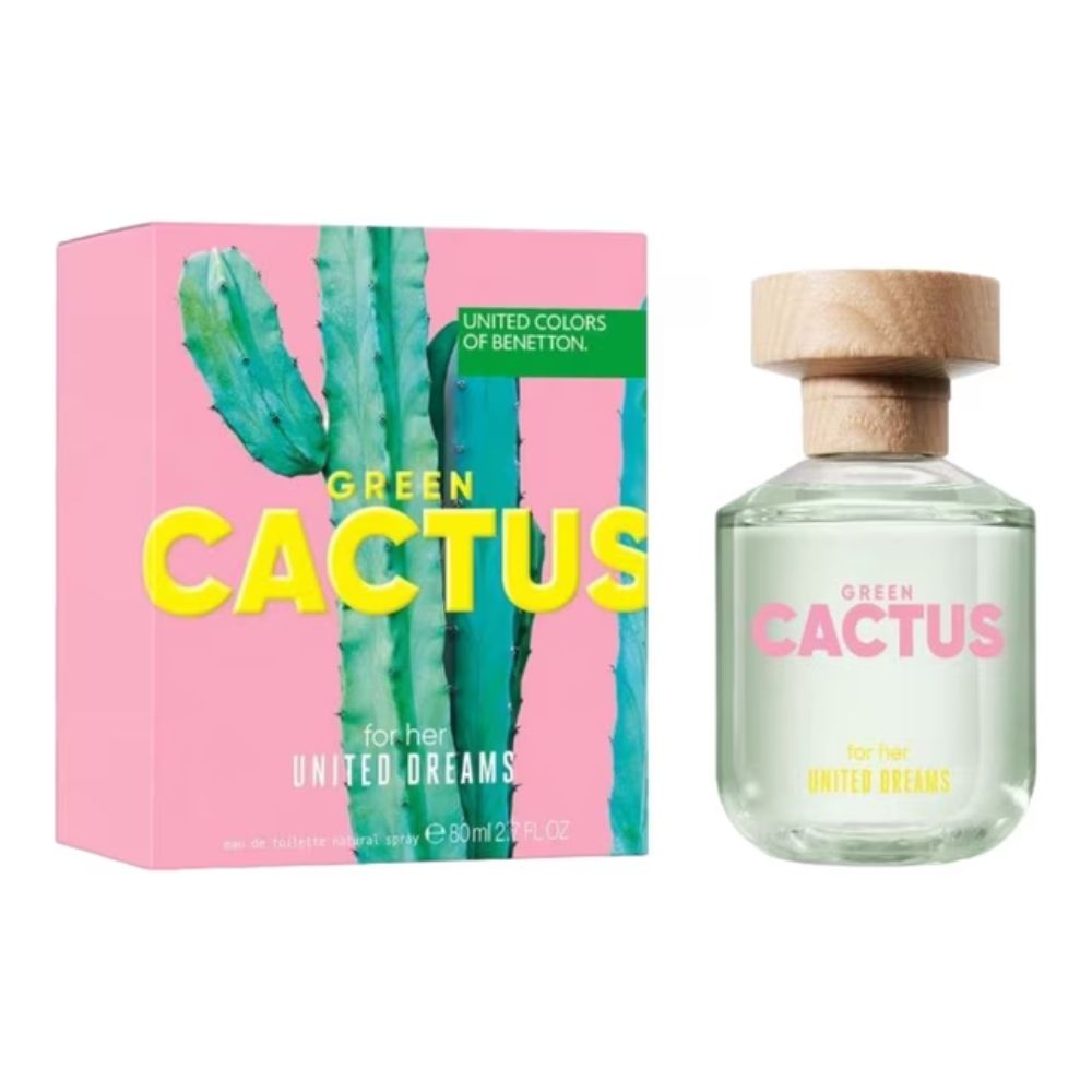 Benetton United Colors Green Cactus For Her Eau De Toillete 80ml