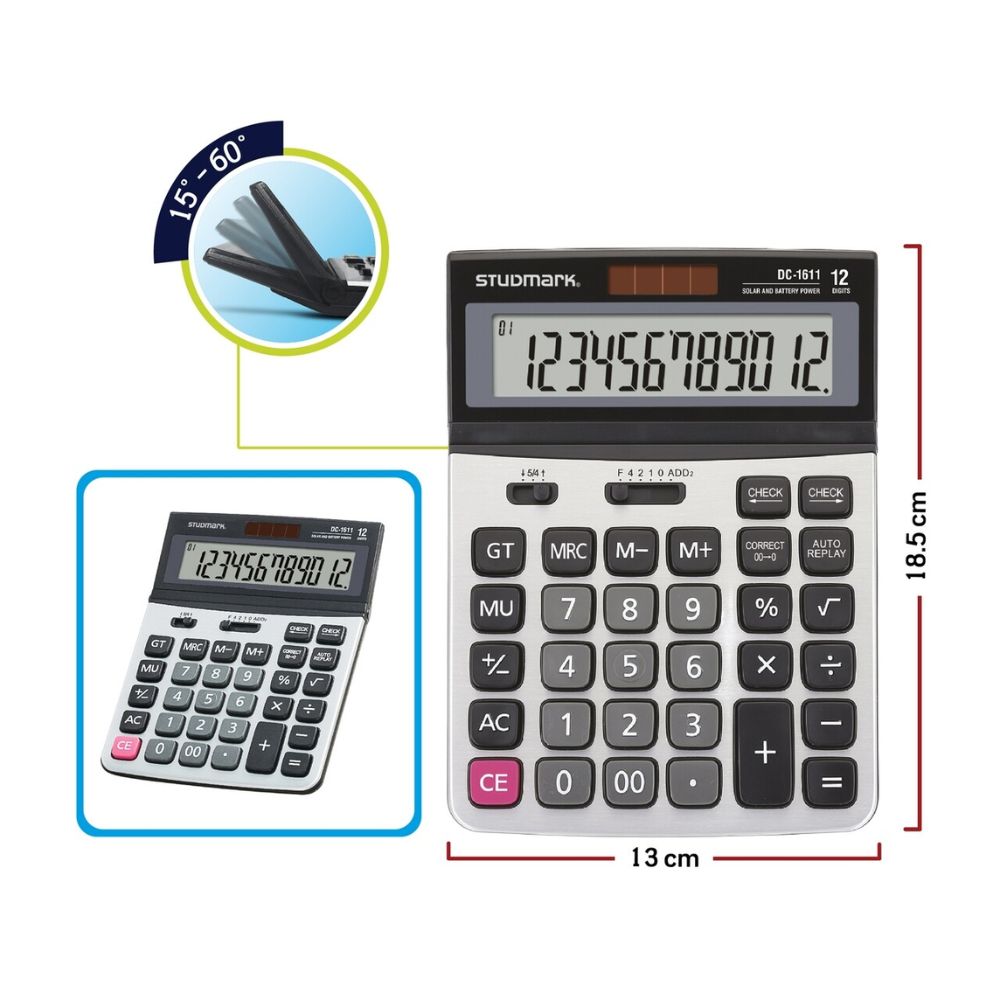 Studmark Calculadora de Escritorio DC-1611