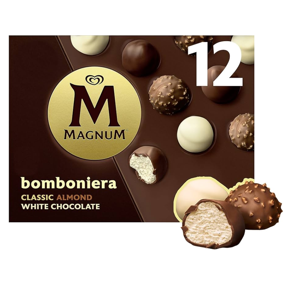 Helados Magnum Bomboniera Classic Almond White Chocolate 12 Und