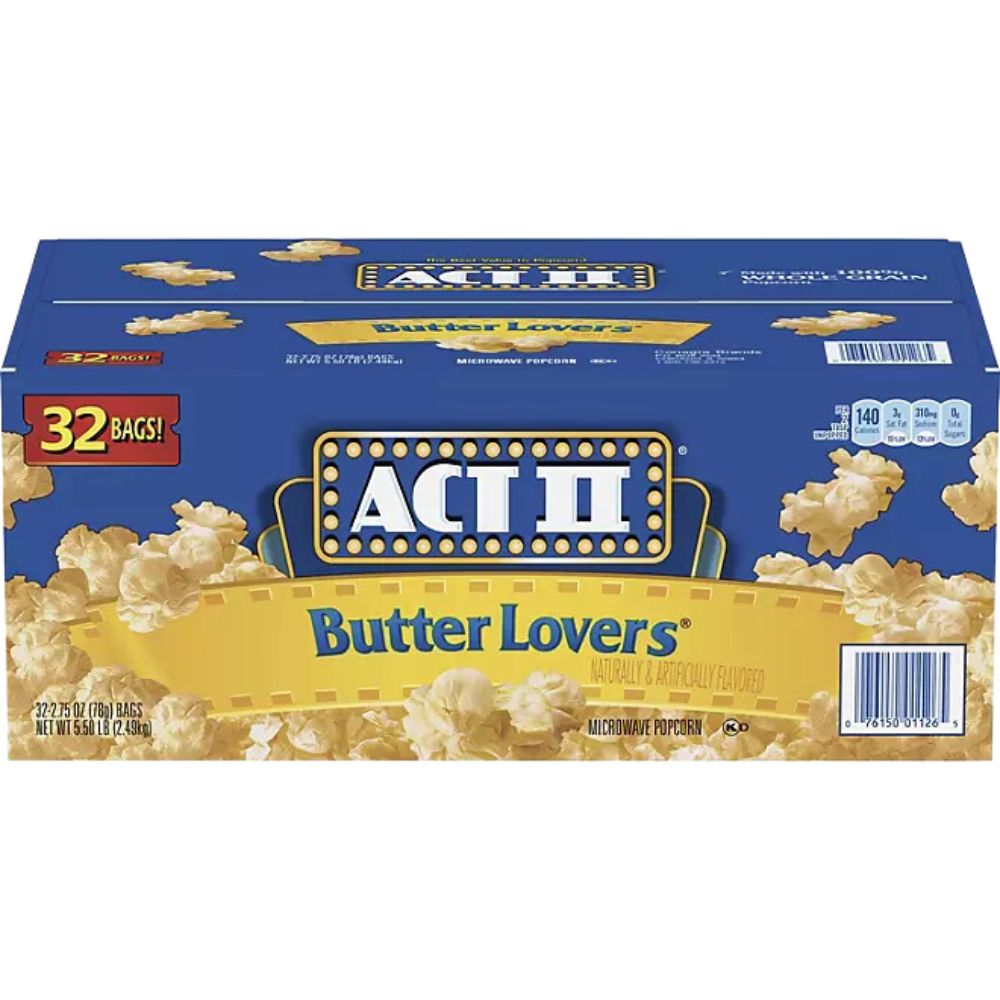 Cotufas 32 Und para Microondas ACT II Butter Lovers 78g c/u
