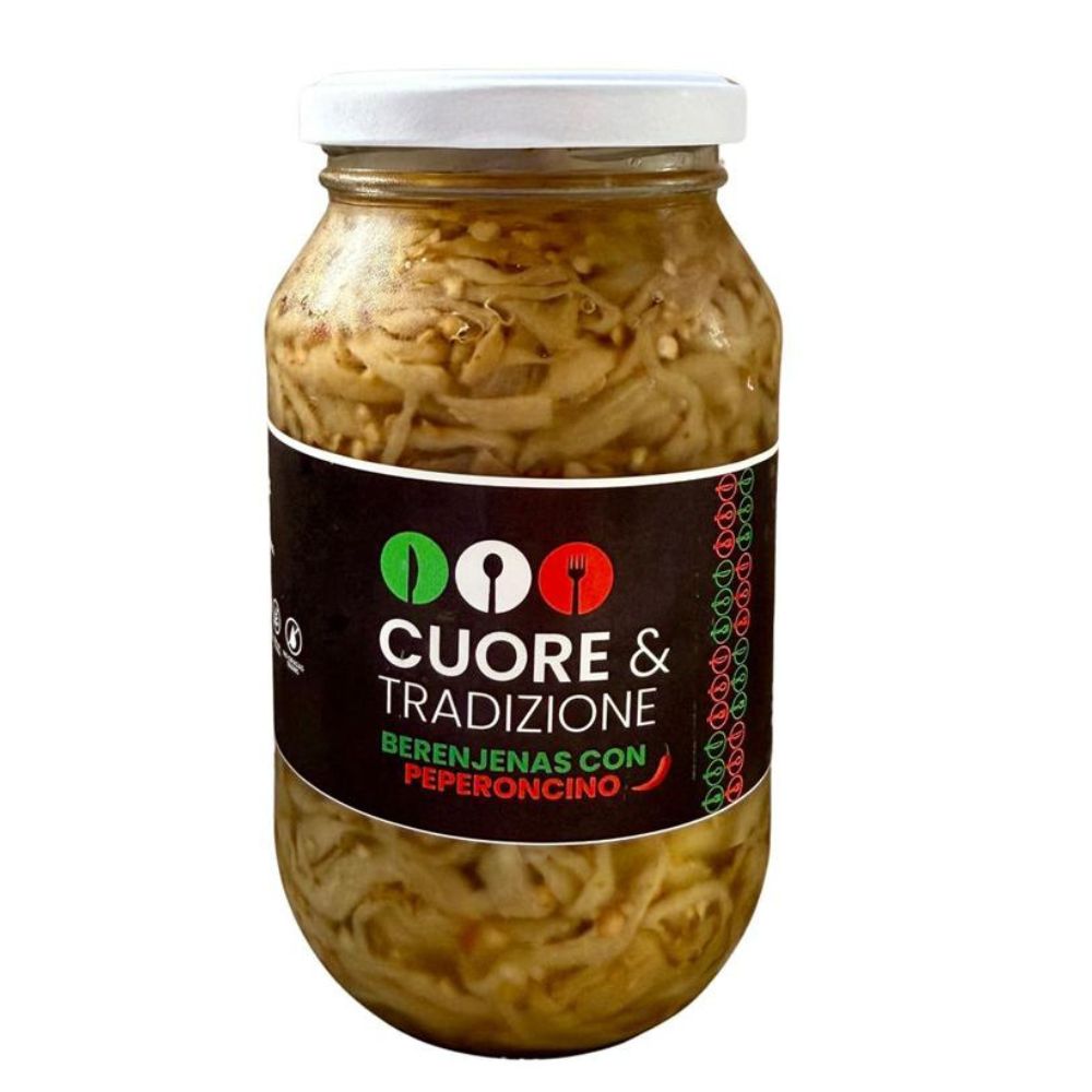 Cuore & Tradizione Berenjenas con Peperoncino 500gr