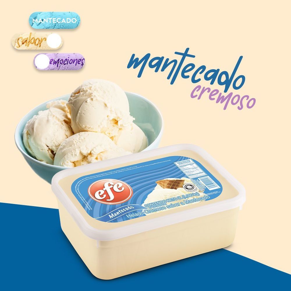 Helado Efe Mantecado 2L