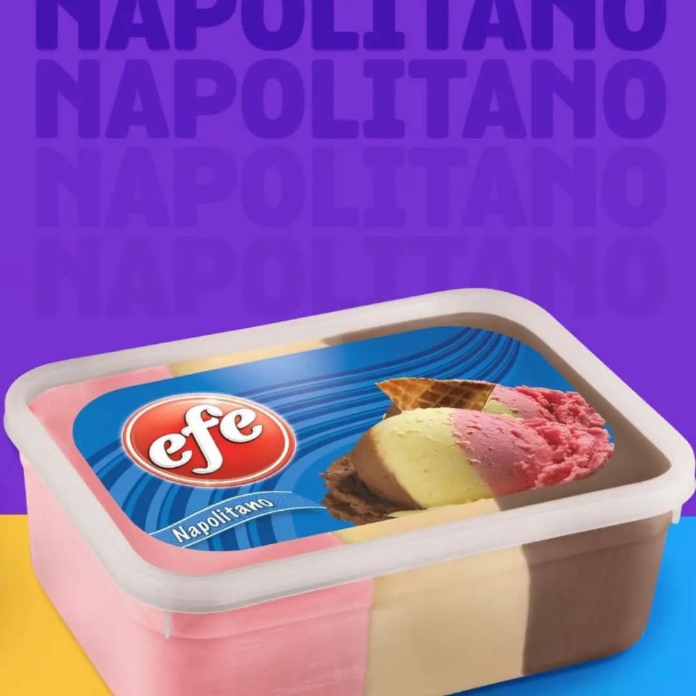 Helado Efe Napolitano 2L