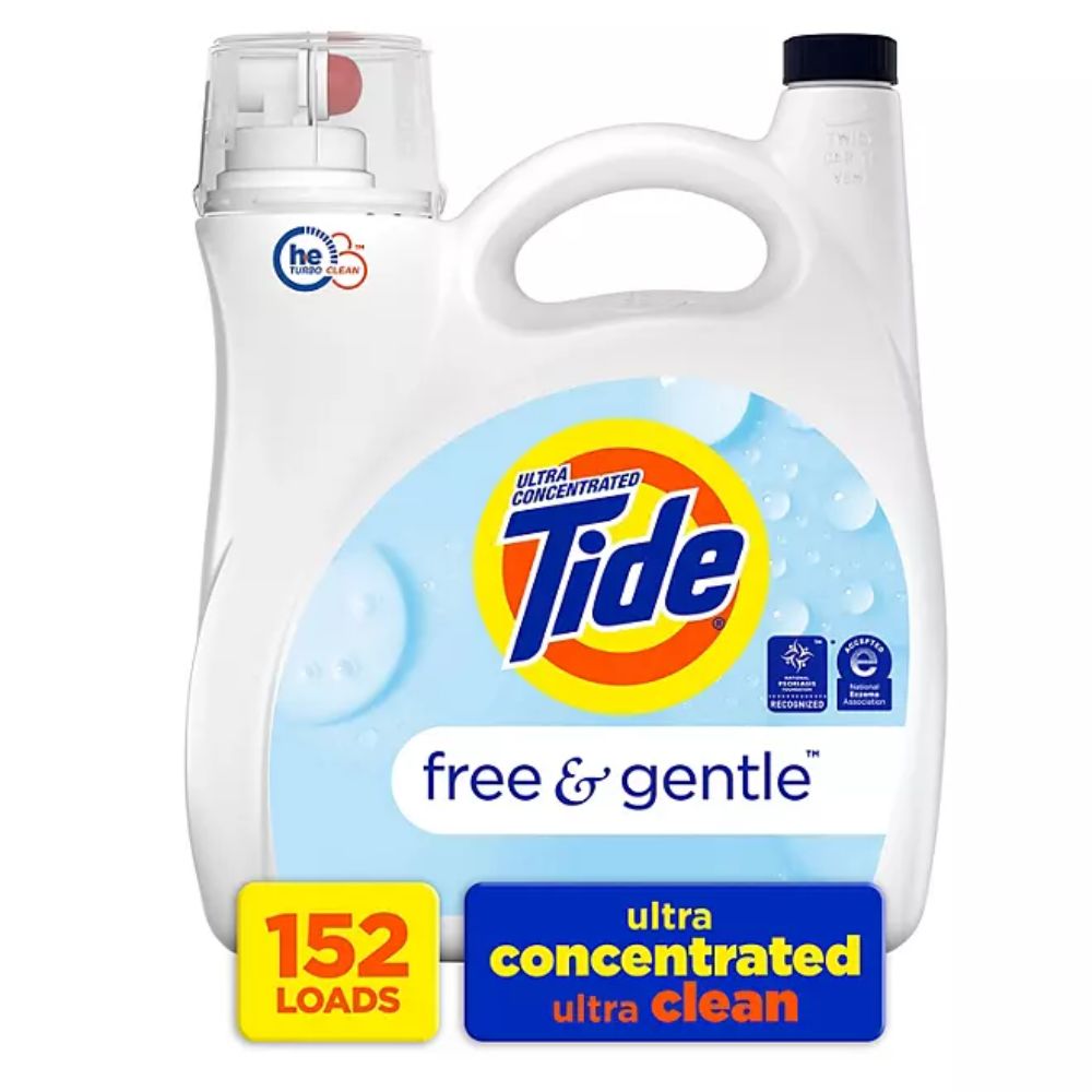 Tide Hypoallergenic Free & Gentle 152 Cargas Ultra Concentrated Oxi Free & Gentle 5.02L