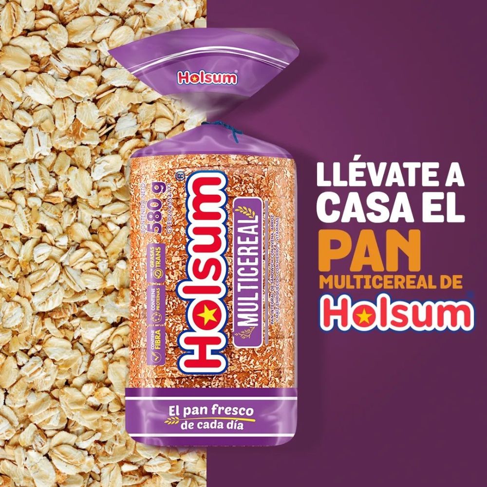 Holsum Pan Blanco Multicereales 580gr