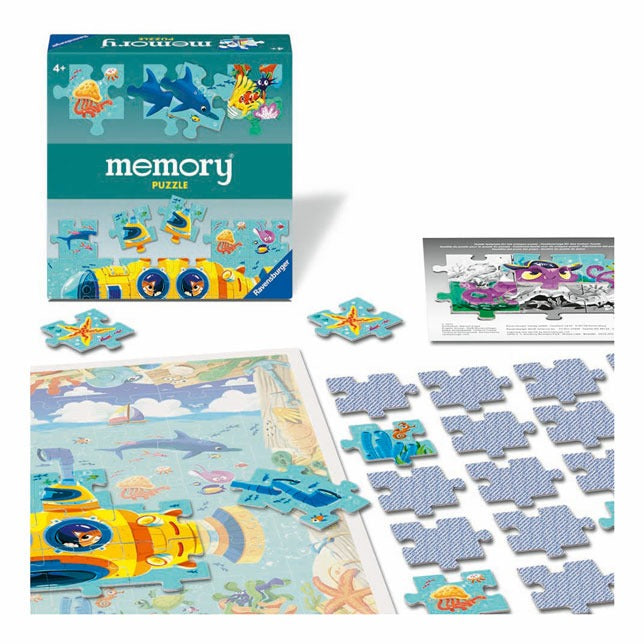 Ravensburger Memory Puzzle Onderwater Wereld 4+