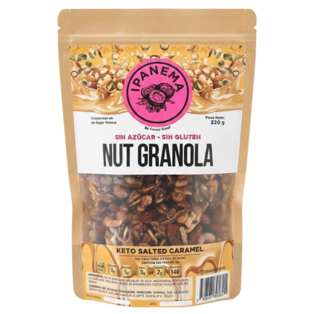 Ipanema Nut Granola Keto Salted Caramel Sin Azucar 220g