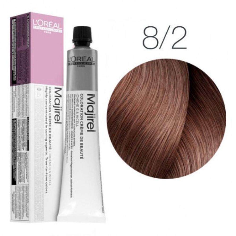 Tinte Loreal Majirel 8.2 Rubio Claro Irisado 50 ml