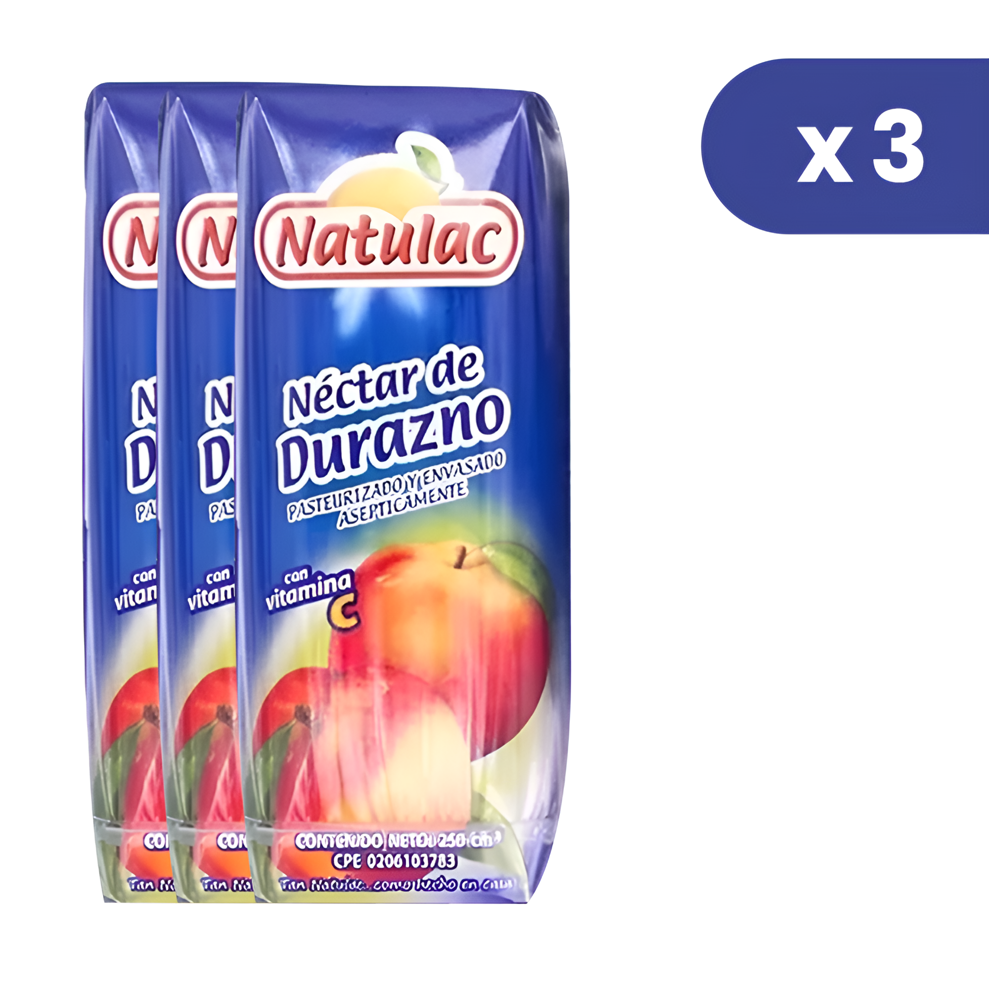Nectar De Durazno Natulac Pack de 3 Und