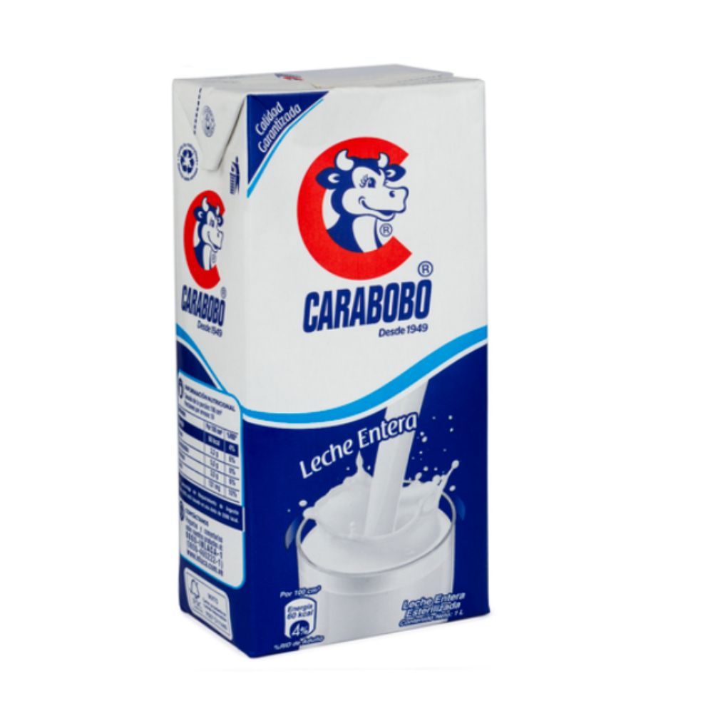 Leche Entera Carabobo 1 Litro