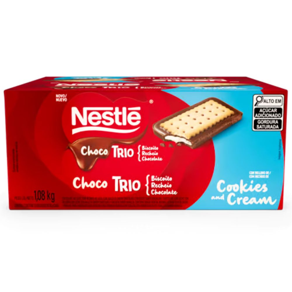 Nestle Chocolate Choco Trio Cookies and Cream 90gr
