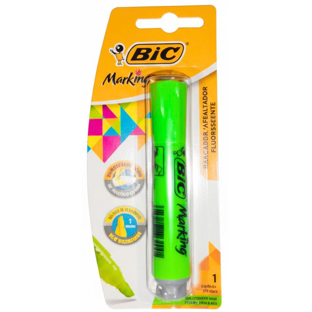 Resaltador Verde Bic 1 Und