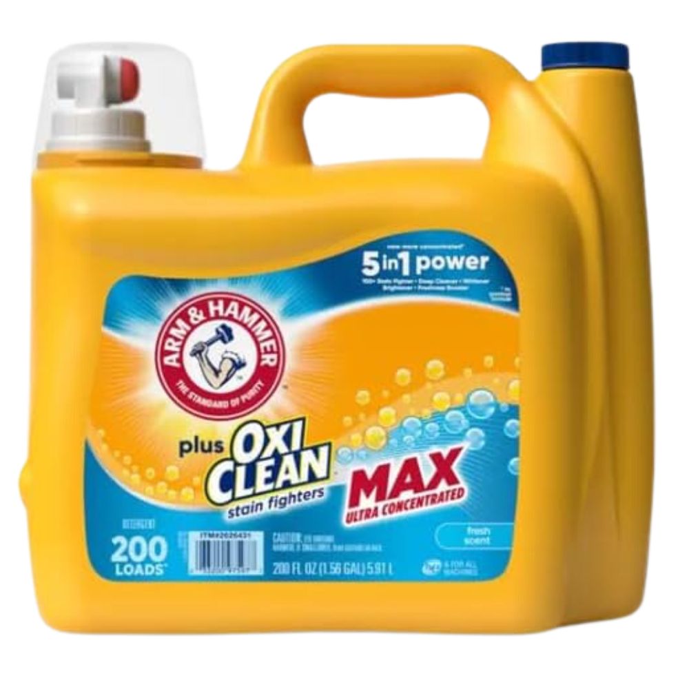 Arm & Hammer Oxi Clean Detergente Liquido Max Ultra Concentrated 200 Lavadas 5.91 Ltros