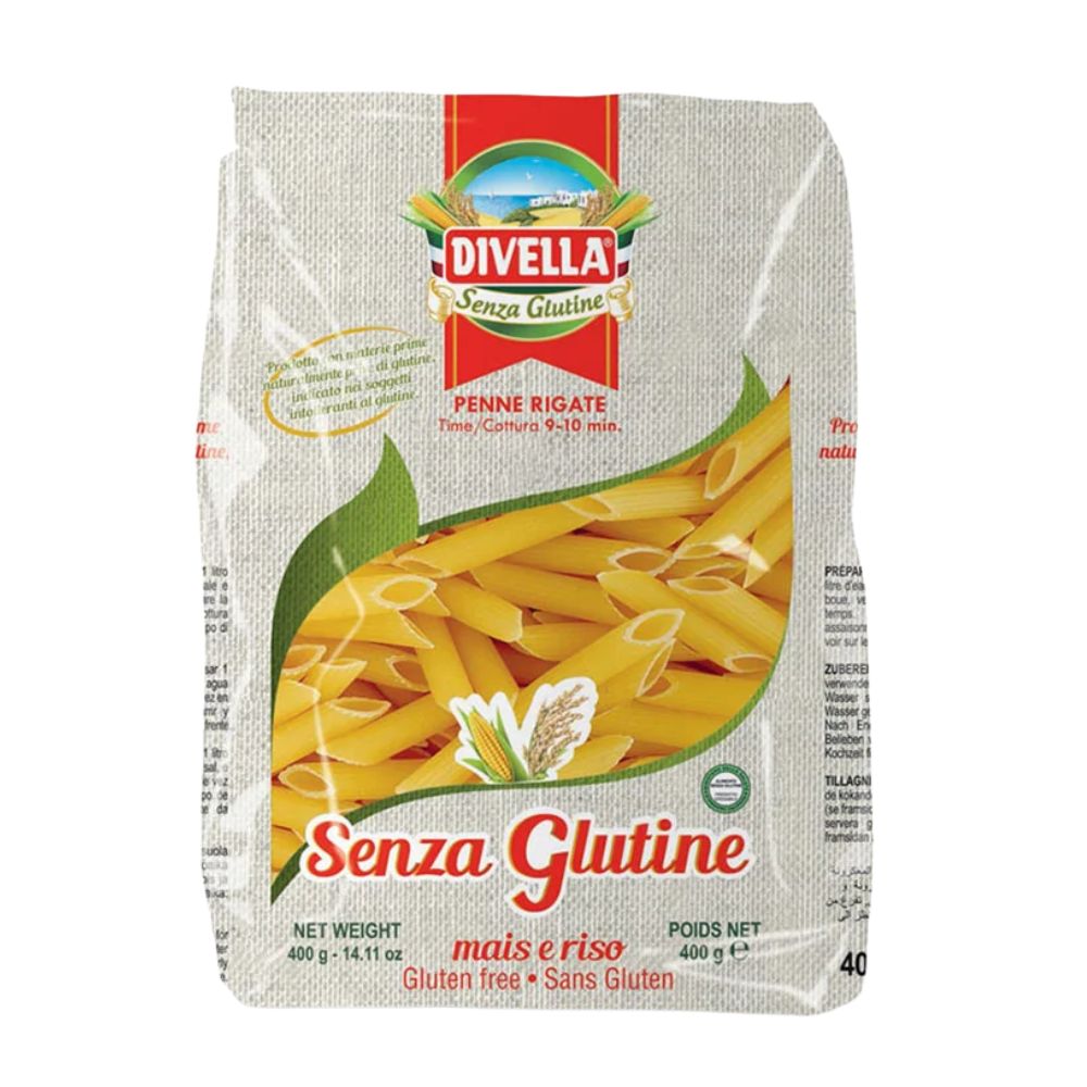 Divella Penne Ziti Rigate Sin Gluten Plumas 400 gr