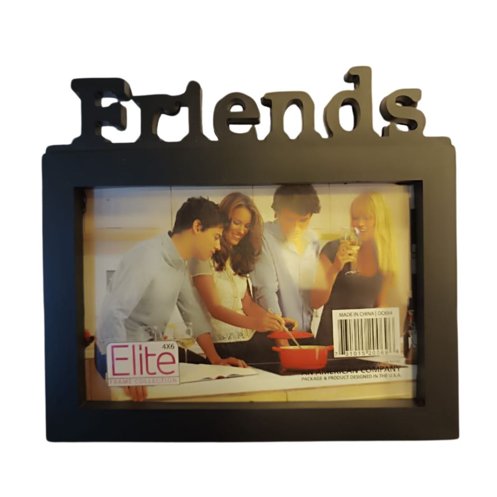 Porta Retrato Friends Color Negro 4x6"