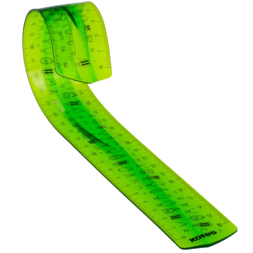 Kores Regla Elastica de 30cm Colores Surtidos 1 Und