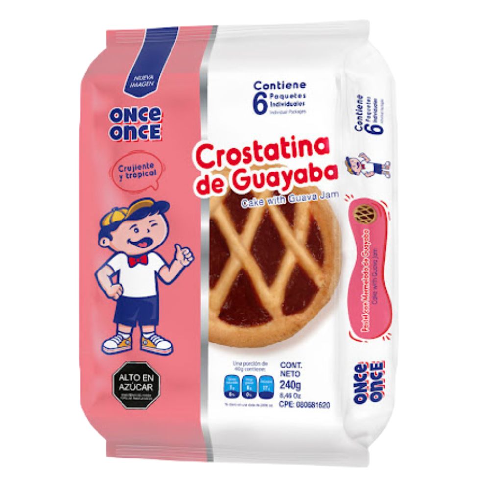 Once Once Galleta Crostatina Guayaba 6 und 240gr