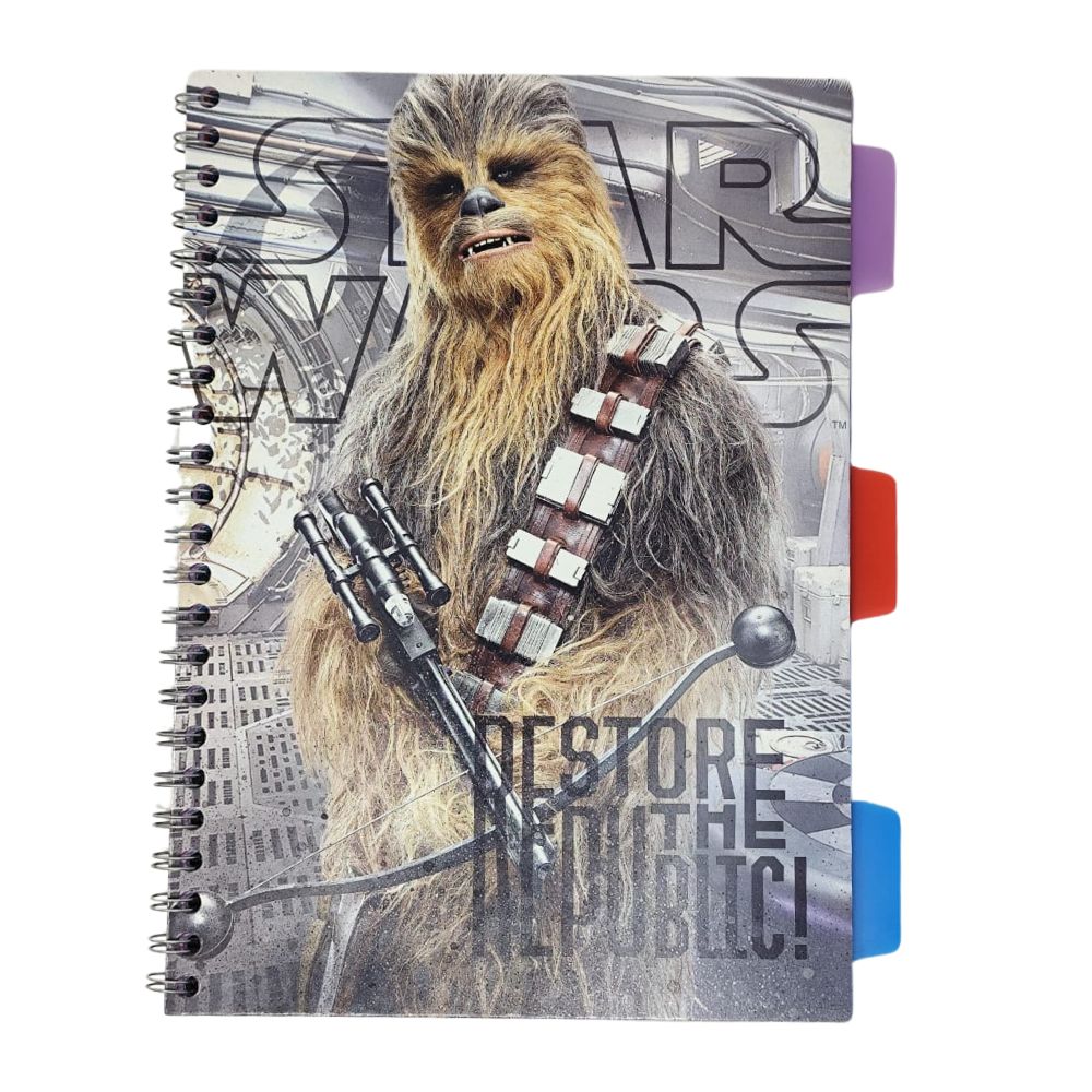 Ofimak Libreta Espiral de Una Linea 3 Materias Star Wars