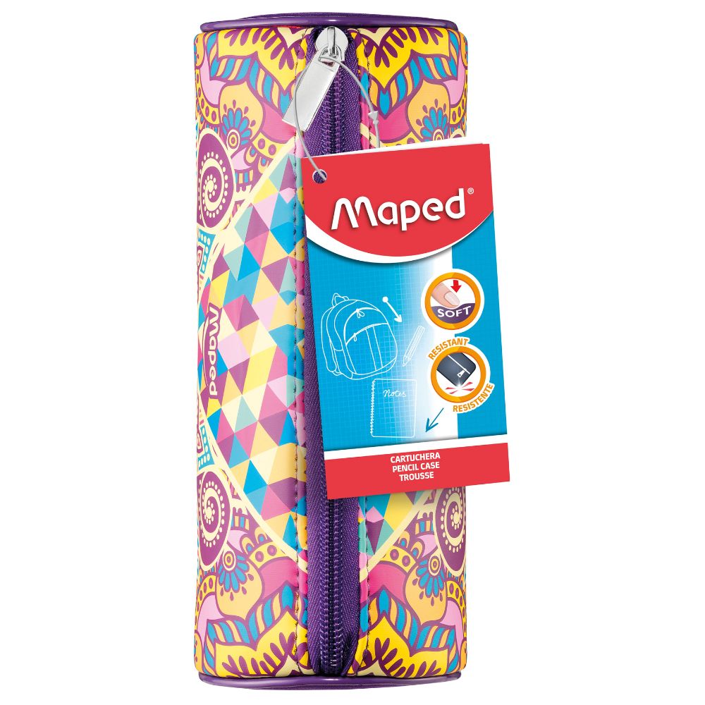 Maped Cartuchera Cilindrica Morada