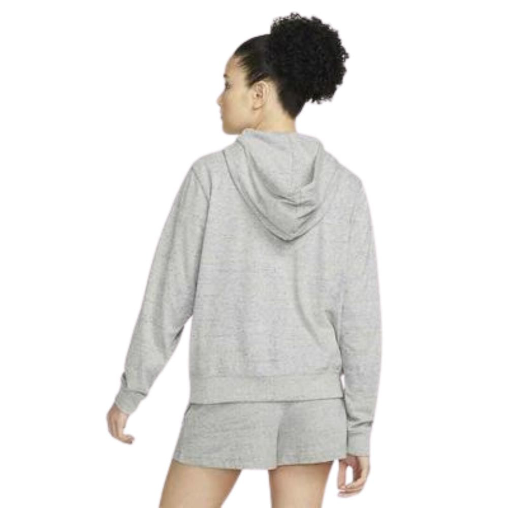 Nike Sweater De Algodón Para Damas Color Gris Claro