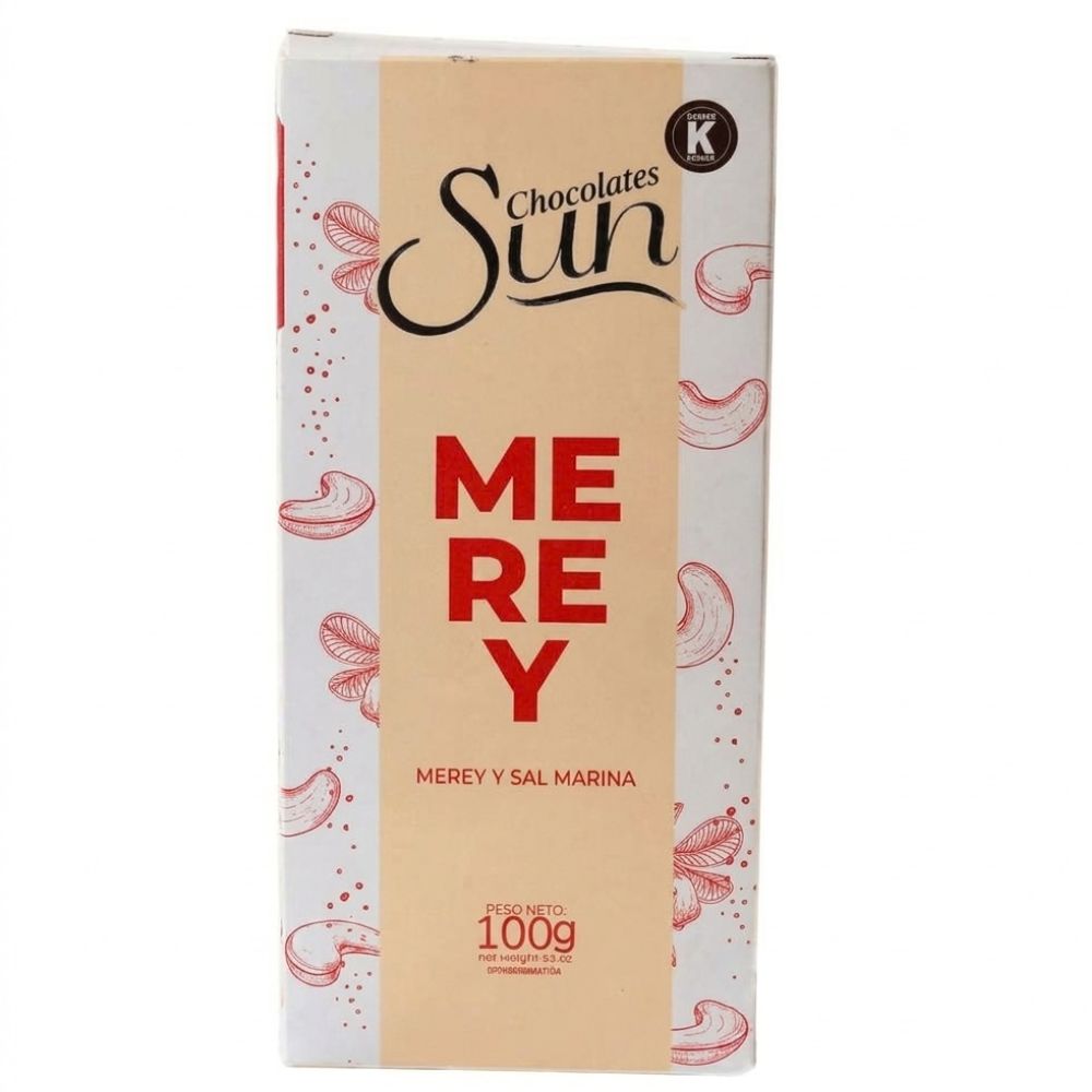 Chocolate Oscuro En Barra Con Merey Y Sal Marina 70% 100gr