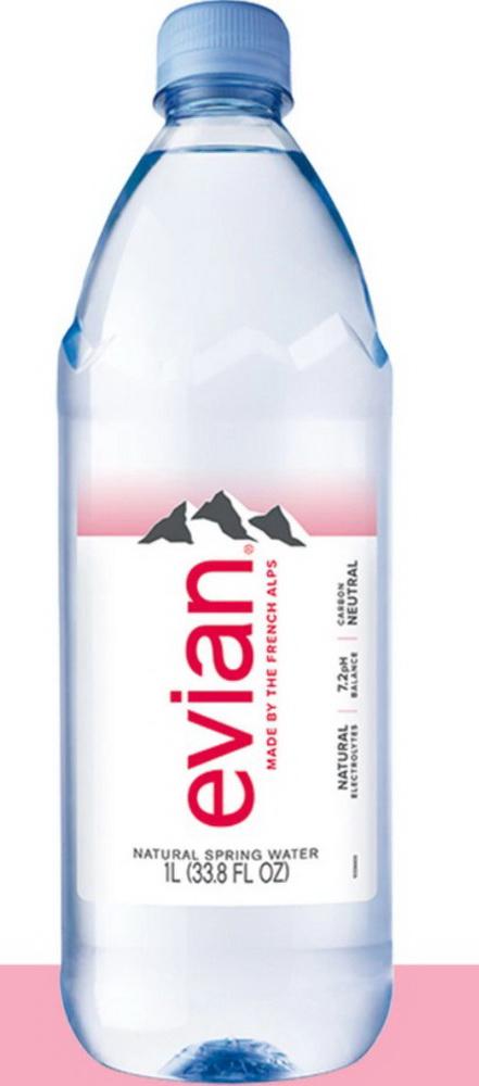 Agua Mineral Evian Natural Spring Water 1L - Madison Center