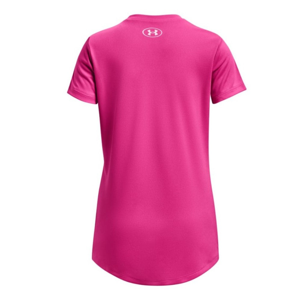 Under Armour Franela Manga Corta Tech™ Print Wordmark Para Niñas