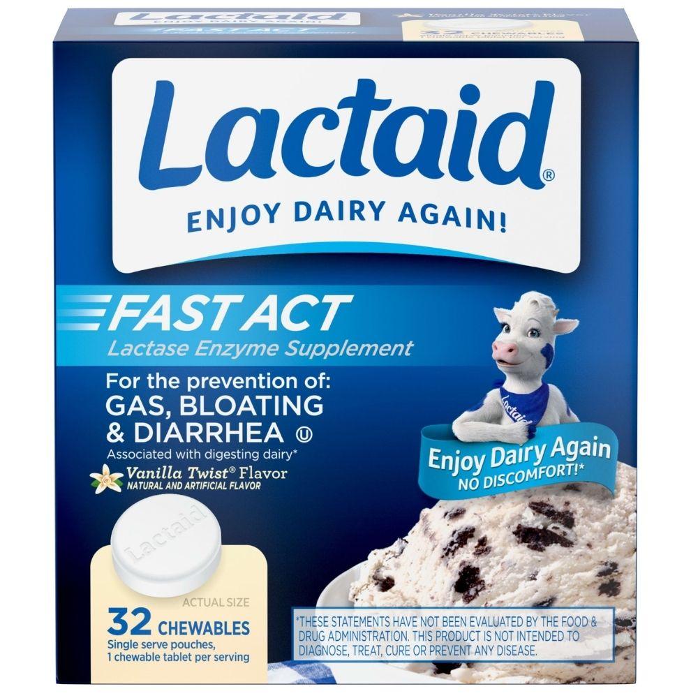 Lactaid Fast Act Lactase Enzyme Supplement 32 Und