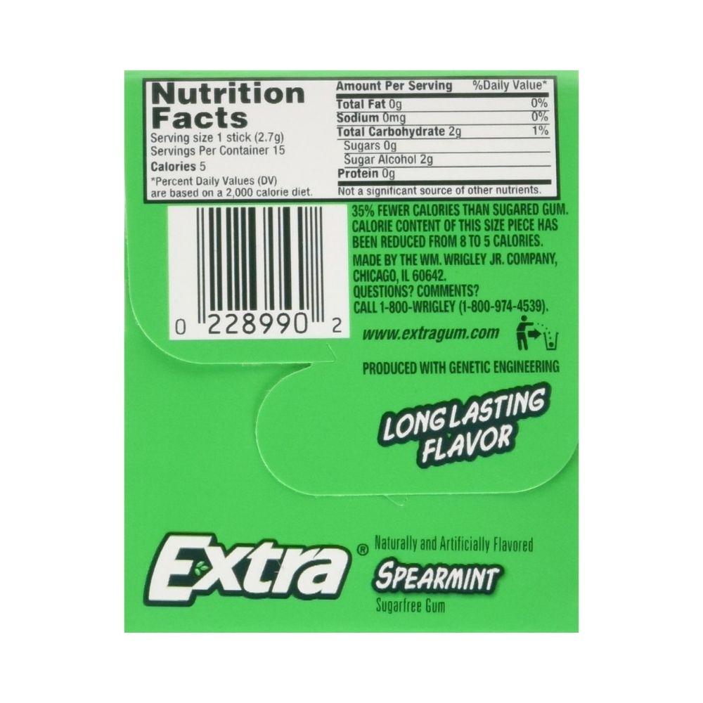 Chiclets Extra Spearmint 15Und - Madison Center