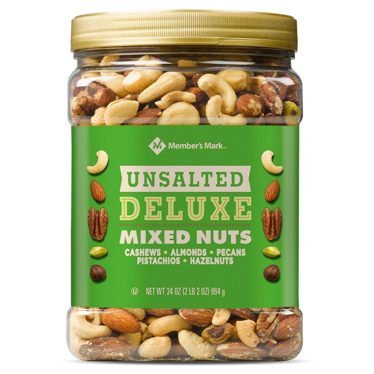 Nueces Mixtas Members Mark Unsalted Deluxe 964gr - Madison Center