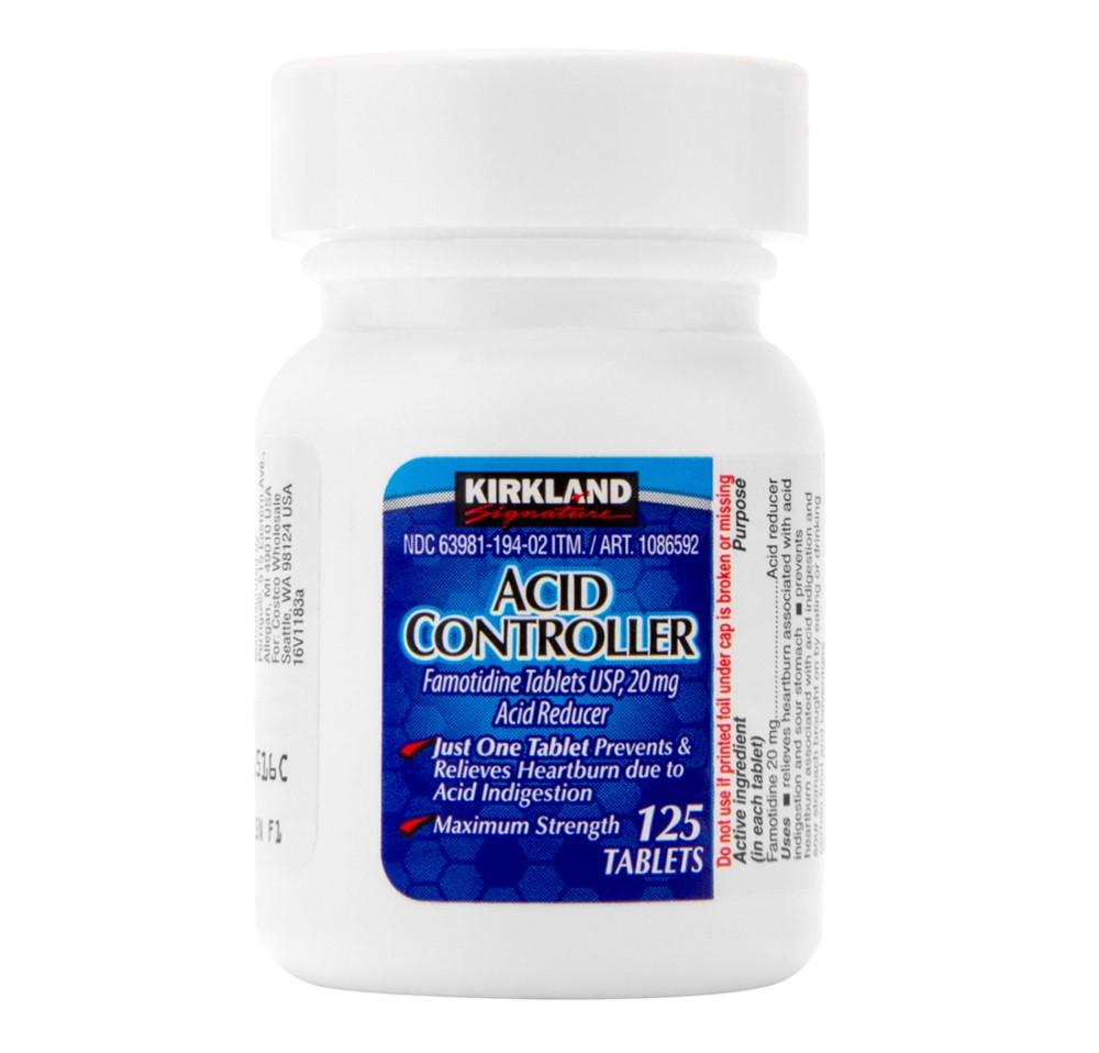 Acid Controller Kirkland Acid Reducer 20mg 125 Tabletas