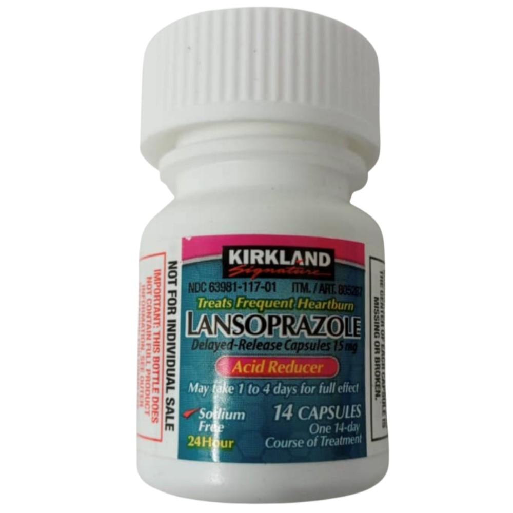 Lansoprazole Kirkland Acid Reducer 15mg 14 Capsulas
