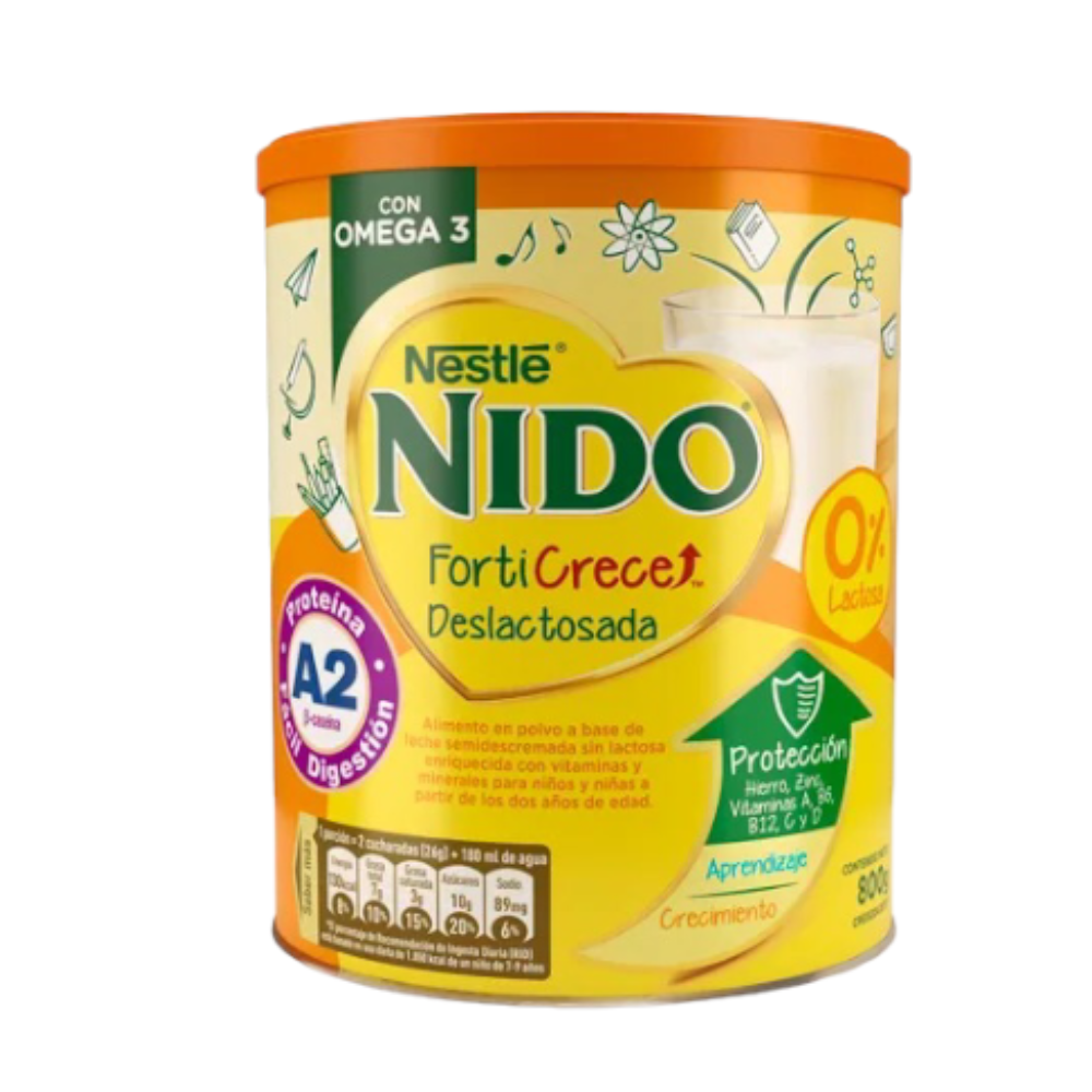 Nido Nestle Forticrece Deslactosada 800gr