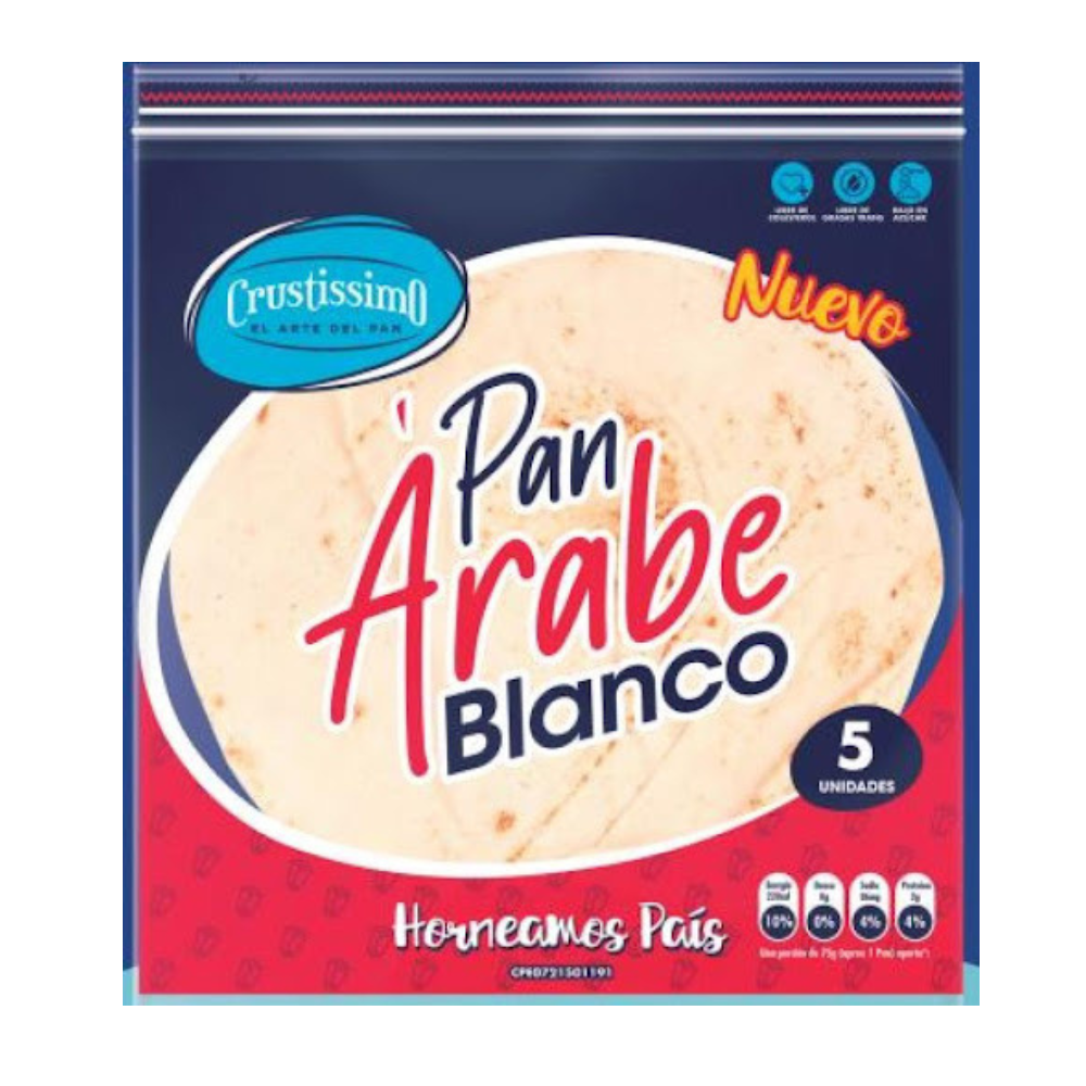 Pan Arabe Blanco 5 Und