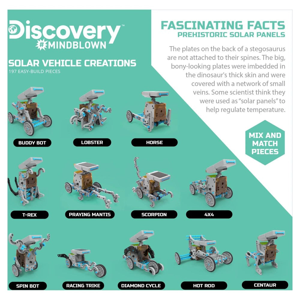 Discovery Mindblown Solar Vehicle Creations 197 Pieces 8+