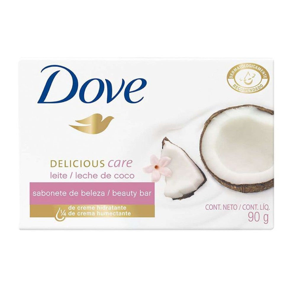 Jabon Dove Leche De Coco Barra 90g