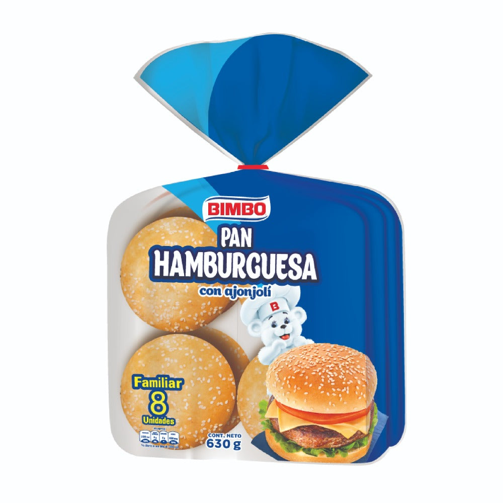 Pan para Hamburguesa Bimbo 8 und 630 gr