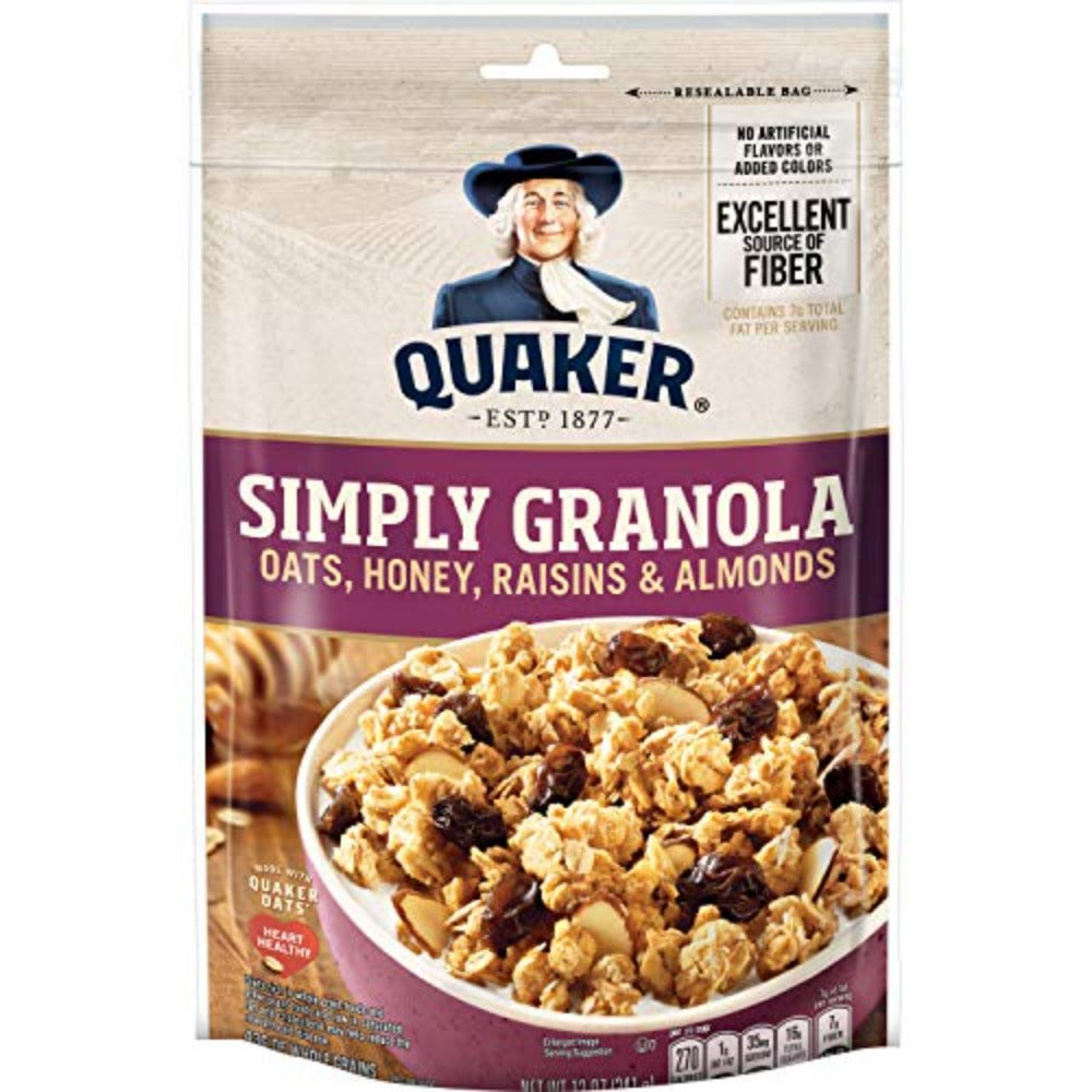 Granola Quaker Oats Honey Raisins & Almonds 1 Bolsa 978gr