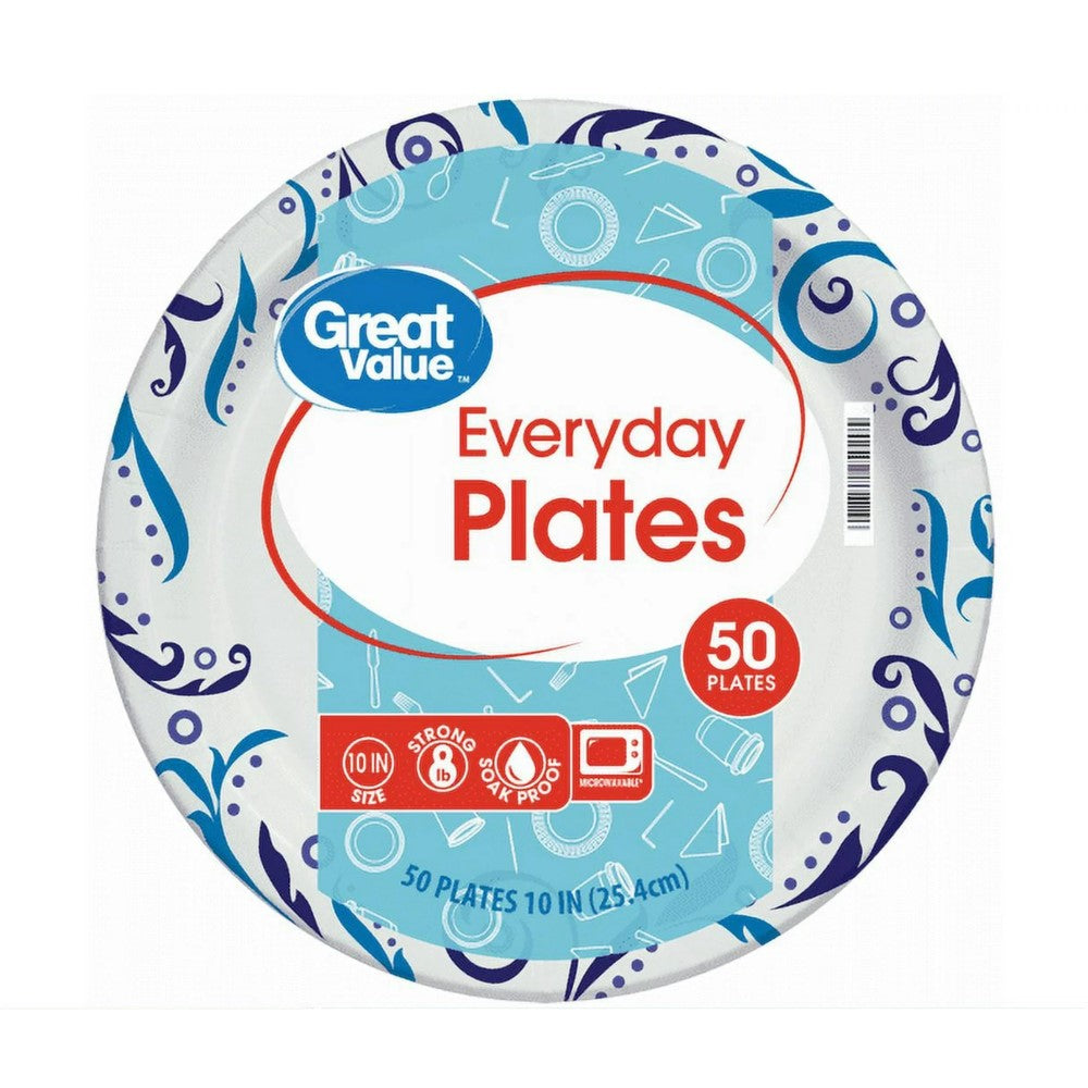 Platos Desechables Great Value 50 Und 25 4cm platos-desechables-great-value-50-und-25-4cm