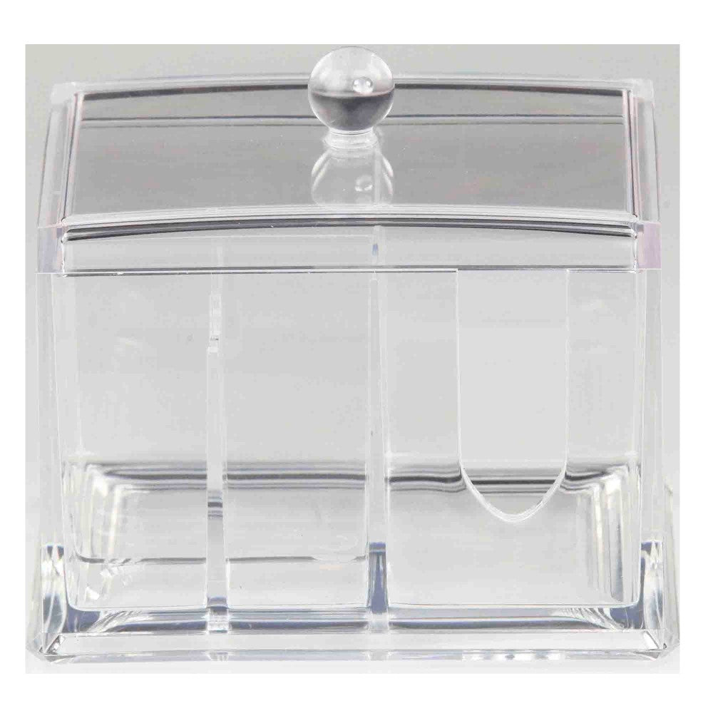 Organizador De Cosmeticos De Plastico Transparente 4Compartimientos