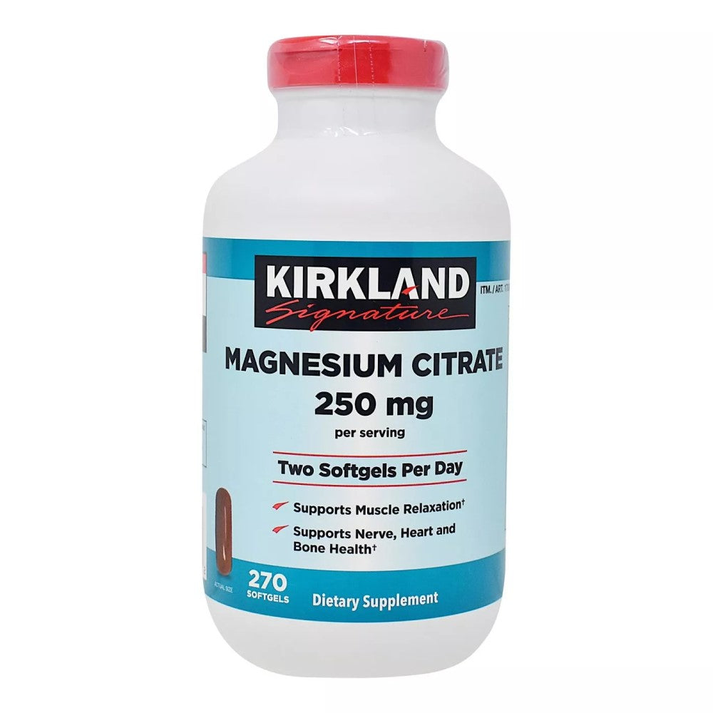 Magnesio Kirkland Signature Magnesium Citrate 250mg 270Softgels