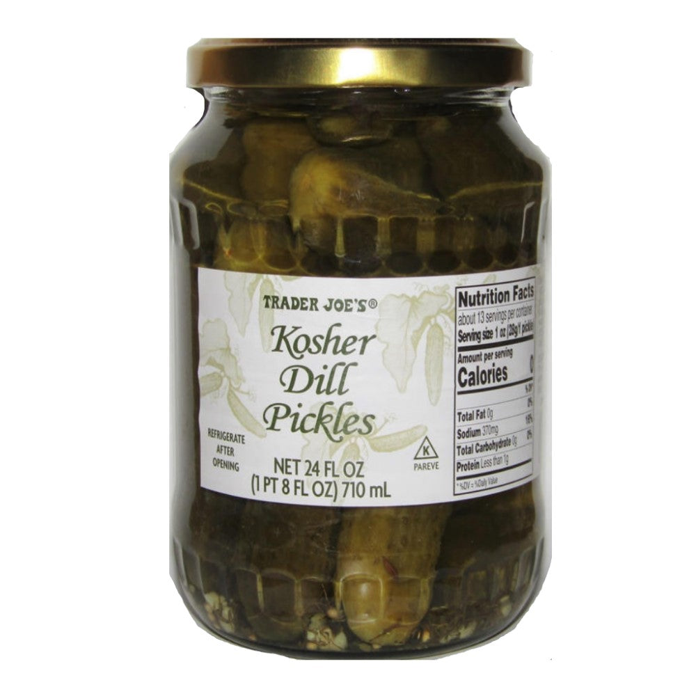 Trader Joe's Kosher Dill Pickles Pepinillos 710ml