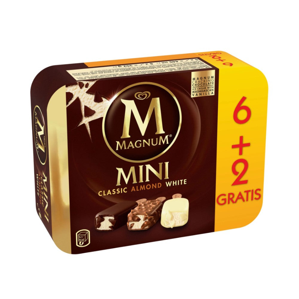 Helados Magnum 8 Unidades Mini Almond White Chocolate 8und
