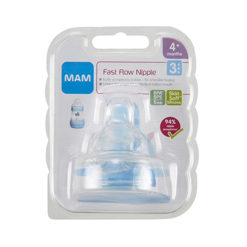 MAM Tetina Fast Flow Nipple 4m+