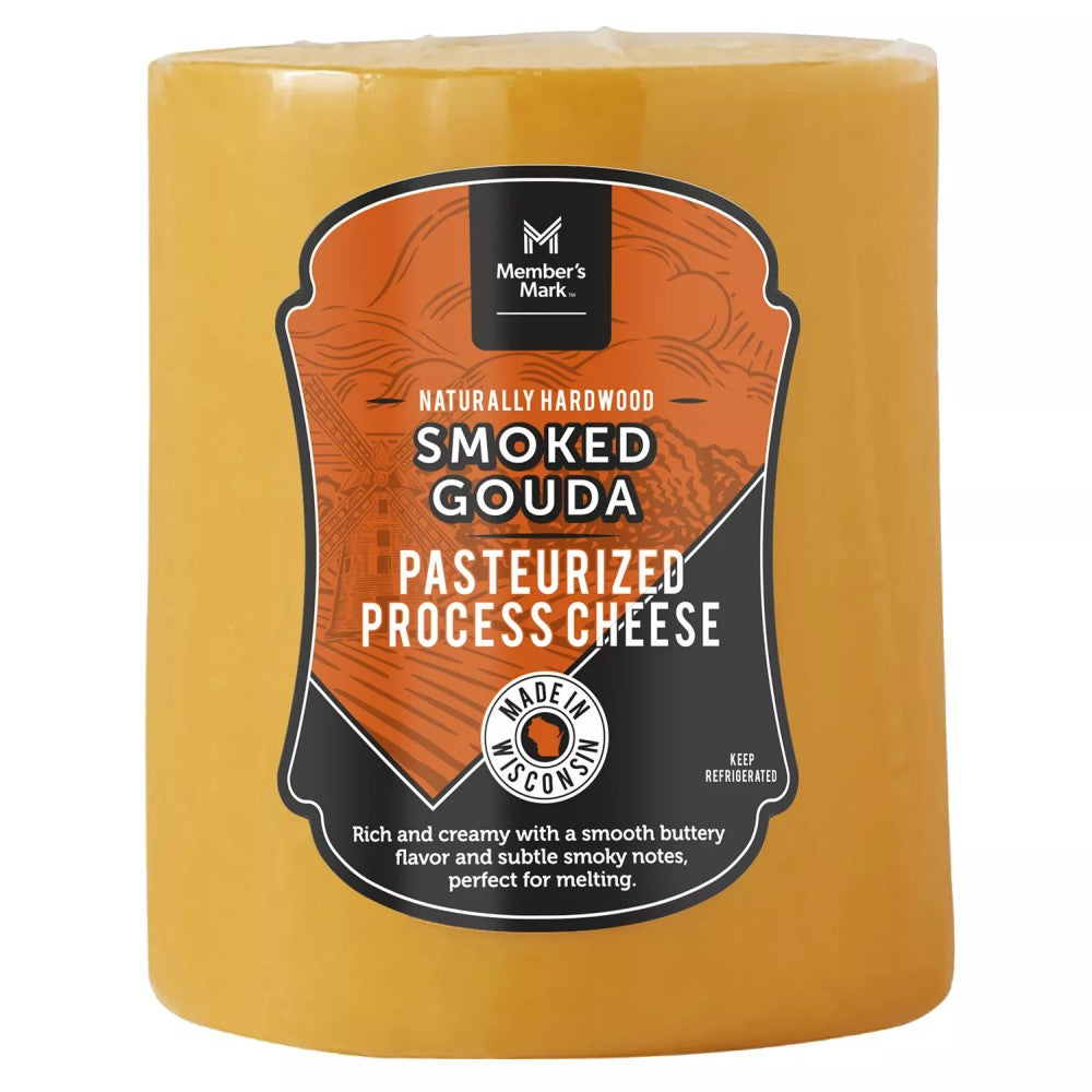 Queso Smoked Gouda Pasteurized Process Cheese Members Mark 700gr