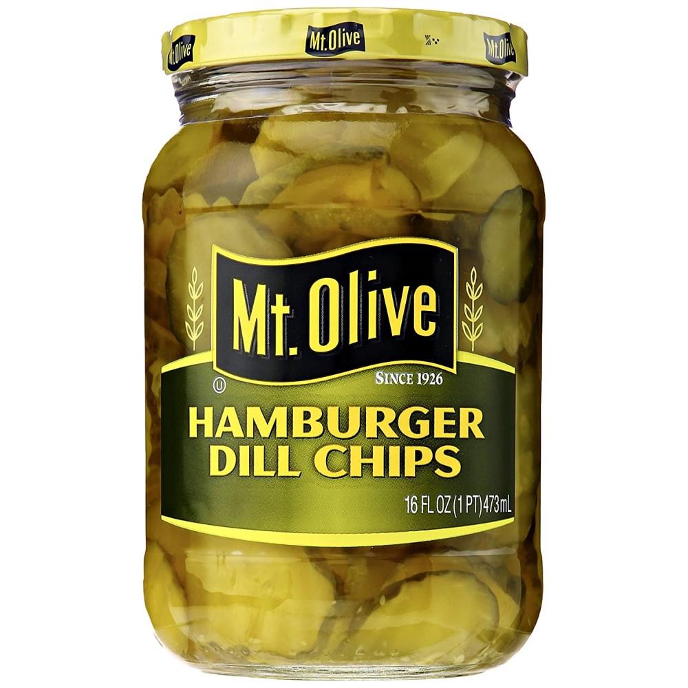 Pepinillos Mt Olive Hamburger Dill Chips 437ml - Madison Center