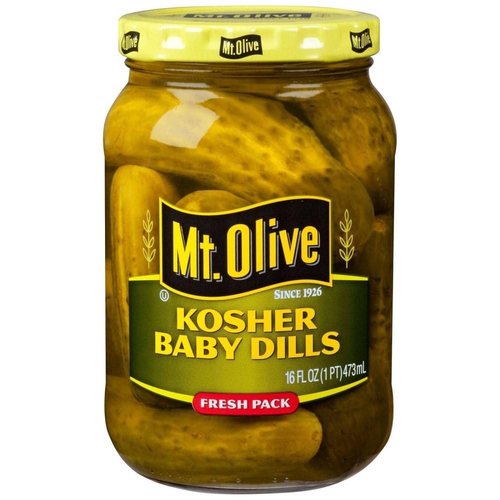 Pepinillos Mt Olive Kosher Baby Dill 437ml - Madison Center