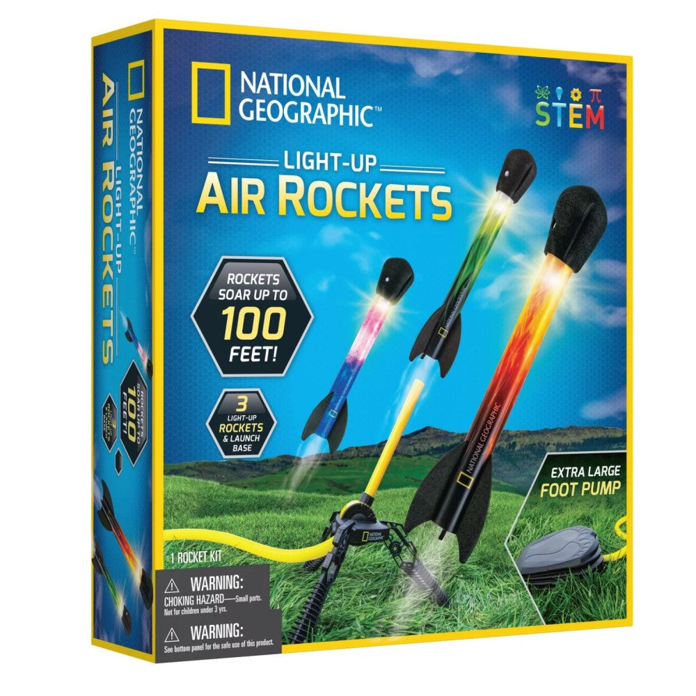 National Geographic Light Up Air Rockets 8+