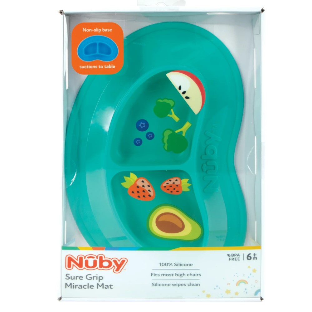 Nuby Plato Para Niño Sure Grip Miracle Mat 6+